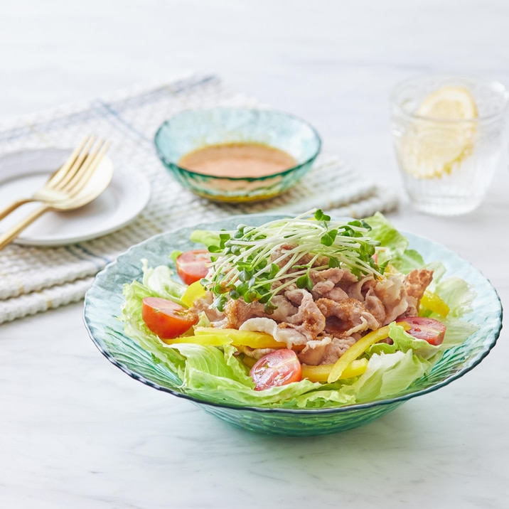 冷しゃぶサラダ ピリ辛ごまドレッシング